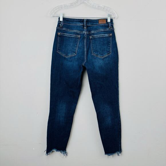 Judy Blue Slim Fit Straight Leg Cropped Ankle Jeans Women’s Size 26 - Picture 5 of 8